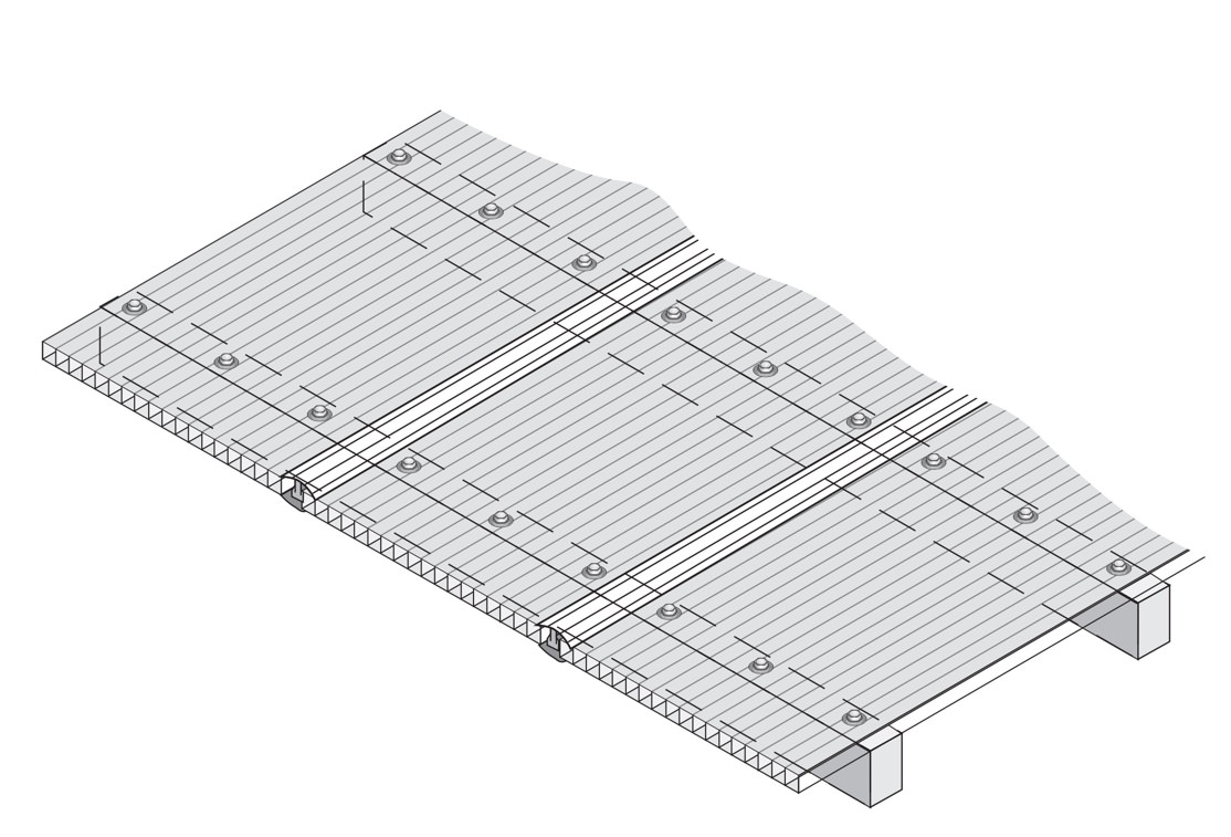 Polycarbonate H Profile Application